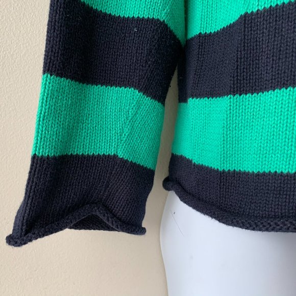 CREWCUTS navy and green sweater size 12 - Picture 7 of 10